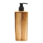 Natural Java Teakwood Soap Dispenser - Square