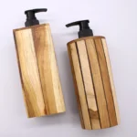 Natural Java Teakwood Soap Dispenser - Square