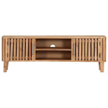 TV Cabinet - Solid Acacia Wood - 130 x 30 x 45cm