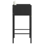 x4 Poly Rattan Bar Stools With Cushions - Black - 50 x 48 x 100cm