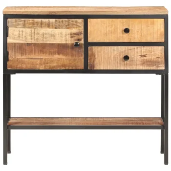 Sideboard - Rough Mango Wood - 85 x 30 x 80cm