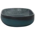 Ceramic Oval Sink Basin - Turquoise - 59 x 40 x 14cm