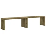 Garden Bench - Extendable - Impregnated Pine Wood - 212.5 x 40.5 x 45cm