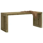 Garden Bench - Extendable - Impregnated Pine Wood - 212.5 x 40.5 x 45cm