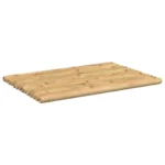 x2 Bamboo Bath Mats - 50 x 35cm