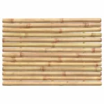 x2 Bamboo Bath Mats - 50 x 35cm