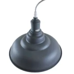 Modern Industrial Hanging Bowl Pendant Lamp - Grey