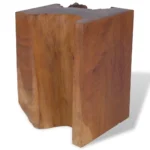 Handmade Solid Teak Wood Stool - 30 x 30 x 40cm