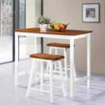 Solid Wood - Bar Table And Stool Set