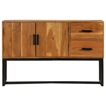 Sideboard - Acacia Wood Natural Wood Grains - Brown - 110 x 30 x 70cm