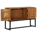 Sideboard - Acacia Wood Natural Wood Grains - Brown - 110 x 30 x 70cm