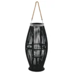 Bamboo Lantern - Black - Large - 29 x 60cm