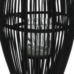 Bamboo Lantern - Black - Large - 29 x 60cm