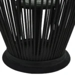 Bamboo Lantern - Black - Large - 29 x 60cm