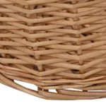 Natural Willow Firewood Basket With Carrying Handles - 78 x 54 x 34cm