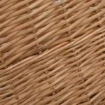 Natural Willow Firewood Basket With Carrying Handles - 78 x 54 x 34cm