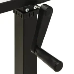 Manual Height Adjustable Standing Desk Frame With Hand Crank - Black