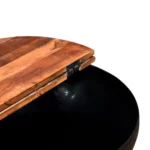 x2 Reclaimed Wood Coffee Tables - Bowl Shape - 60 x 27cm