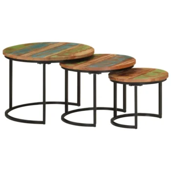 3 Nesting Tables - Solid Reclaimed Wood