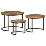 3 Nesting Tables - Solid Reclaimed Wood