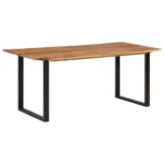 Wooden Dining Table - Acacia Wood -180 x 90 x 76cm