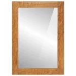 Bathroom Mirror - Solid Acacia Wood - 50 x 70 x 2.5cm