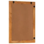 Bathroom Mirror - Solid Acacia Wood - 50 x 70 x 2.5cm