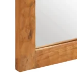 Bathroom Mirror - Solid Acacia Wood - 50 x 70 x 2.5cm