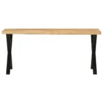 Wooden Bench With Live Edge - Solid Mango Wood - 105 x 33 x 45cm