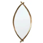 Handcrafted Cherry Wood Oval Design Gajgamani Mirror -160 - 170cm