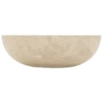 Round Marble Sink - Cream - 40 x 12cm