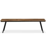 Bench - Reclaimed Teak And Steel - 160 x 35 x 45cm