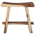 Handmade Stool - Solid Suar Wood And Polyresin - 50 x 30 x 45cm