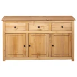 Sideboard - Solid Pinewood Panama Range - 135 x 40 x 80cm