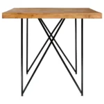 Industrial-Style Dining Table - Solid Acacia Wood - 180 x 90 x 76cm