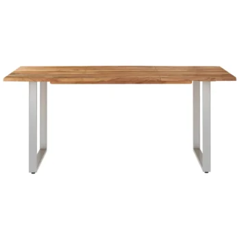 Dining Table With Natural Edges - Acacia Wood - 180 x 90 x 76cm