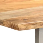 Dining Table With Natural Edges - Acacia Wood - 180 x 90 x 76cm