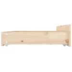 Bed Frame With Storage Drawers - Solid Pinewood - 135 x 190cm