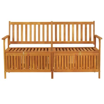 Garden Storage Bench - Solid Acacia Wood - 148 x 62 x 84cm