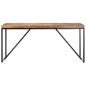 Dining Table - Solid Acacia And Mango Wood - 160 x 70 x 76cm