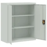 File Cabinet - Light Grey - Steel - 90 x 40 x 145cm