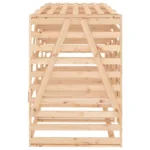 Carrero&Co - Triple Wheelie Bin Storage Unit - Solid Wood Pine - 240 x 91.5 x 128.5cm