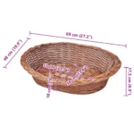 Willow Dog/Pet Basket - Natural - 68 x 48cm