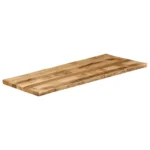 Table Top Solid Rough Mango Wood - Live Edges - 140 x 60 x 2.5cm