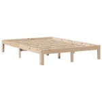 Bed Frame with Storage Drawers - Solid Pinewood - 140 x 200cm