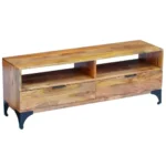 TV Cabinet - Solid Mango Wood - Handmade - 120 x 35 x 45cm
