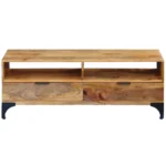 TV Cabinet - Solid Mango Wood - Handmade - 120 x 35 x 45cm