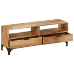 TV Cabinet - Solid Mango Wood - Handmade - 120 x 35 x 45cm