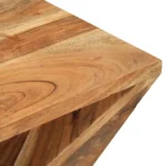 Twisted Design Side Table - Solid Acacia Wood - 35 x 35 x 55cm