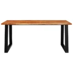 Dining Table With Live Edge - Solid Acacia Wood - 180 x 90 x 75cm